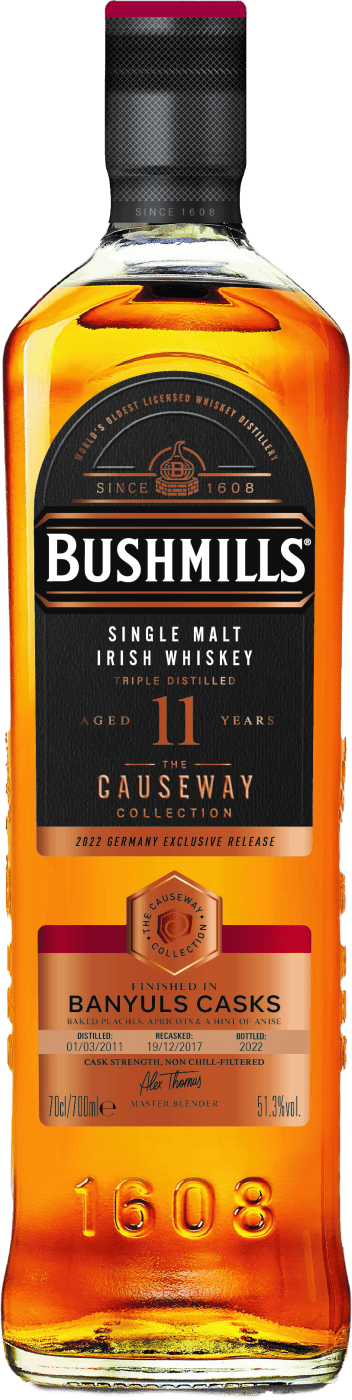 Bushmills »Causeway Collection« Banyuls Cask 11 Years Single Malt Irish Whiskey von Bushmills