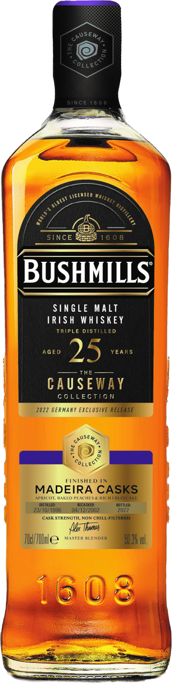 Bushmills »Causeway Collection« Madeira Cask 25 Years Single Malt Irish Whiskey von Bushmills