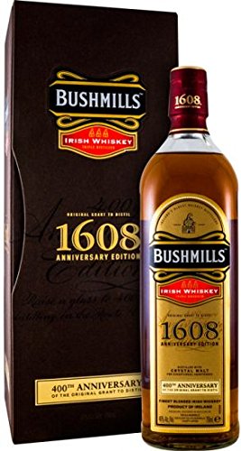 Bushmills Irish Whiskey (1608 Anniversary Edition) in Geschenkverpackung - 46% 700 ml von Bushmills