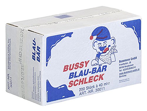 Bussy Blau Bär 600 x 40ML Schleck Drinks von Bussy