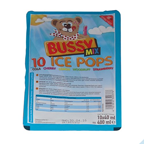 Bussy Mix Erfrischungsgetränk ice pops Wassereis 10x400ml=4000ml Eis zum einfrieren Eis Bussy Mix Erfrischungsgetränk ice pops Wassereis 10x400ml=4000ml Eis zum einfrieren Eis von Bussy