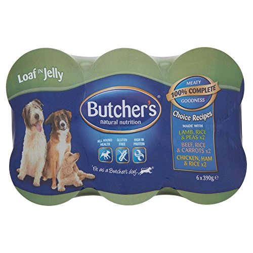 Natürliche Ernährung Favoriten Metzgerei Alle Meat Loaf In Gelee Variety Pack (6X390G) von Butchers