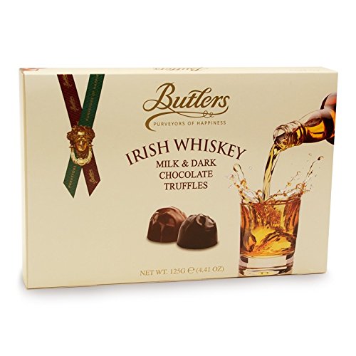 Butlers Irish Whiskey Truffles - 125g, gemischte Pralinen aus dunkler Zartbitter- & heller Milchschokolade, gefüllt mit irischem Whiskey von Butlers Chocolate