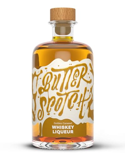 Butterscotch Whiskylikör I Golden Caramel Whiskey Liqueur I 25% Vol. (1 x 0.5 l) I Vegan von Butterclub