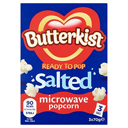 Butterkist Gesalzene Mikrowellen-Popcorn-210g von Butterkist