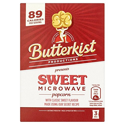 Butterkist Mikrowellen-Popcorn - Süß (3 Pro Packung - 270G) von Butterkist