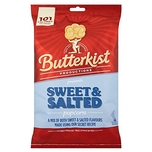 Butterkist Popcorn - Sweet & Salted (100 g) - Packung mit 2 von Butterkist