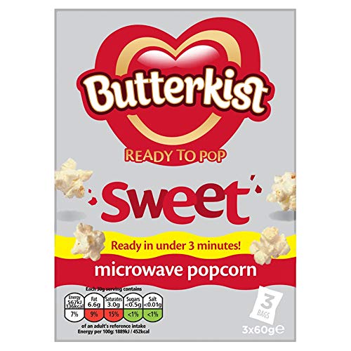 Butterkist Süßes Mikrowellen-Popcorn 3x60g von Butterkist