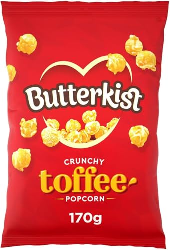 Butterkist Knuspriges Toffee-Popcorn, 170 g, 105 Kalorien pro Portion, glutenfrei, keine künstlichen Farb- oder Aromen, geeignet für Vegetarier Butterkist Knuspriges Toffee-Popcorn, 170 g, 105 Kalorien pro Portion, glutenfrei, keine künstlichen Farb- oder Aromen, geeignet für Vegetarier von Butterkist