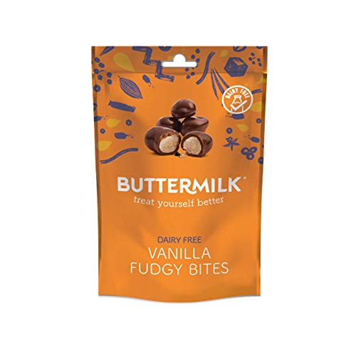 Buttermilk Vanille-Fudge Bites (7 x 100 g) – Fudge Sweets – vegane Süßigkeiten – Milchfrei – glutenfreie Süßigkeiten – keine künstlichen Inhaltsstoffe – handgefertigt in Großbritannien von Buttermilk