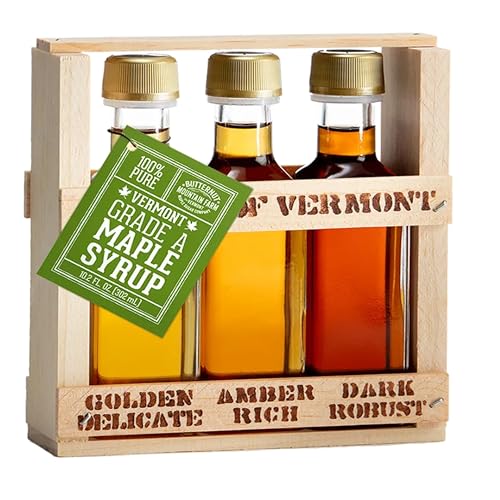 Ahornsirup Testbox Taste of Vermont (Golden, Amber, Dark) 300 ml, 3 x 100ml von Butternut Mountain Farm