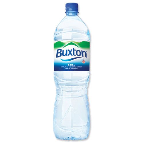 Buxton Natürliche Mineralwasserflasche aus Kunststoff, 1,5 l, 6 Stück von Buxton