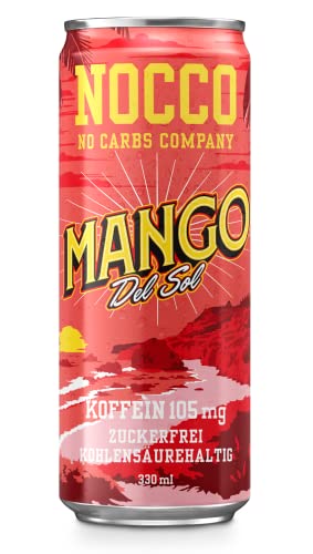 1 Dose | NOCCO BCAA DRINK | Mango del Sol | 330 ml | BCAA | 105 mg Koffein | Energy Drink | Buxtrade von Buxtrade