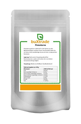 1 kg Pinienkerne | Grade A1 | naturbelassen | pflanzlich | fein & aromatisch | Pine Nuts | Nature | 1 kg Pinienkerne | Grade A1 | naturbelassen | pflanzlich | fein & aromatisch | Pine Nuts | Nature | von Buxtrade
