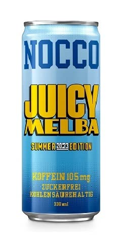 10 Dosen NOCCO BCAA Drink | Juicy Melba Summer Edition 2023 | Buxtrade | 330 ml | 105 mg Koffein von Buxtrade