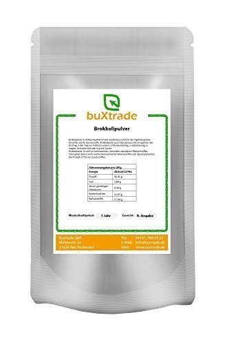 100 g Brokkoli Pulver | Rohkostqualität | Smoothie | Gemüsesaft |Broccoli Powder | Buxtrade von Buxtrade