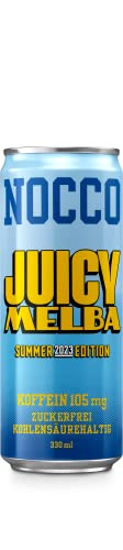 12 Dosen NOCCO BCAA Drink | Juicy Melba Summer Edition 2023 | Buxtrade | 330 ml | 105 mg Koffein von Buxtrade