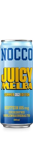 20 Dosen NOCCO BCAA Drink | Juicy Melba Summer Edition 2023 | Buxtrade | 330 ml | 105 mg Koffein von Buxtrade