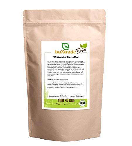 BIO Colombia Röstkaffee | Kaffeebohne | Kolumbien | Buxtrade | Versch. Mengen (1 kg) von Buxtrade