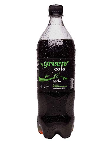 Green Cola - inkl.Pfand | 1L | natürliches Koffein | Grüne Kaffeebohne | Zuckerfrei | Buxtrade | 12 Flaschen von Buxtrade