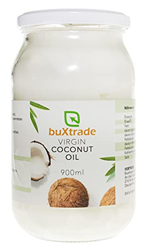 Virgin Coconut Oil - Kokosnussöl kaltgepresst Öl Kochen Kokosnuss Kokosöl Braten VERSCHIEDENE GRÖßEN von Buxtrade