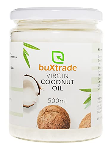 Virgin Coconut Oil - Kokosnussöl kaltgepresst Öl Kochen Kokosnuss Kokosöl Braten VERSCHIEDENE GRÖßEN von Buxtrade