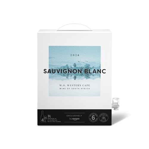 by Amazon Südafrikanischer Sauvignon Blanc, Weißwein, Beutel in einer Box, 3l, 1er-Pack von by Amazon