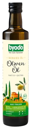 Nativ Extra Olivenöl 500ml - Byodo Mittelfruchtiges Bio Olivenöl, Kaltgepresst, Ideal für Salate & Kochen, Vegan & Glutenfrei von Byodo