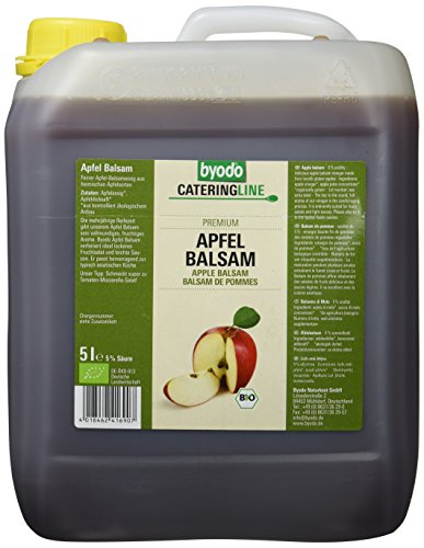 Bio Apfel Balsamico 5kg Kanister - Byodo Essig, naturrein & ungesüßt, ideal für Salatdressings & Marinaden, Großverbraucher & Gastronomie geeignet von Byodo