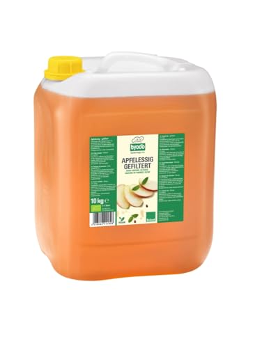 BIO-Apfelessig gefiltert von Byodo - 10 kg Kanister, 1er Pack, Natürlich & Vegan für Küche und Hausmittel - Byodo Naturkost, Reinheit und Geschmack von Byodo