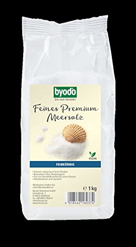Byodo Premium Meersalz, feinkörnig, 1 kg (2 x 1 kg) von Byodo