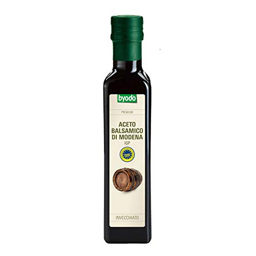 Traditioneller Italienischer Aceto Balsamico di Modena Invecchiato IGP - Byodo, 250 ml, Bio-zertifiziert, Gourmet Essig für Salate & Marinaden von Byodo