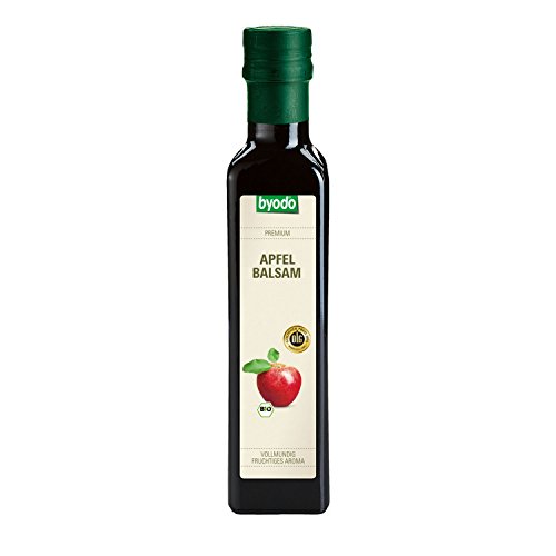 Bio Byodo Apfel-Balsamessig 250 ml - Premium Essig aus alten Boskoop Apfelsorten, Natürlich fermentiert, Vegan, Mild-fruchtiges Aroma, Ideal für Salatdressings und Marinaden von Byodo