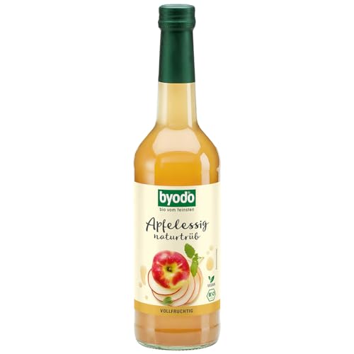 Bio Apfelessig Naturtrüb 5% Säure - Byodo, 2x 500ml, Vegan, Glutenfrei, ohne Zusatz von Zucker, Ideal für Dressings und Marinaden von Byodo