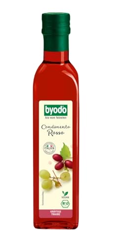 Bio Condimento Rosso - Byodo Bio Essig mit 5,5% Säure, 6er Pack - 0,50 l Flaschen, Ideal für Salatdressing & Kochen, Vegan & Biologisch von Byodo