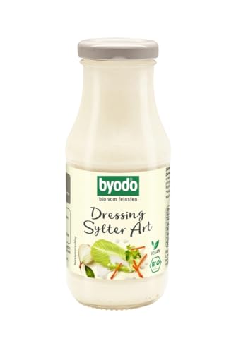 Byodo Bio Dressing Sylter Art 245ml - Veganes, Glutenfreies & Eifreies Salatdressing - Mit Agavendicksaft Süße - Ideal für frische Salate - 1er Pack (DE-KO-013) Bio-Qualität von Byodo