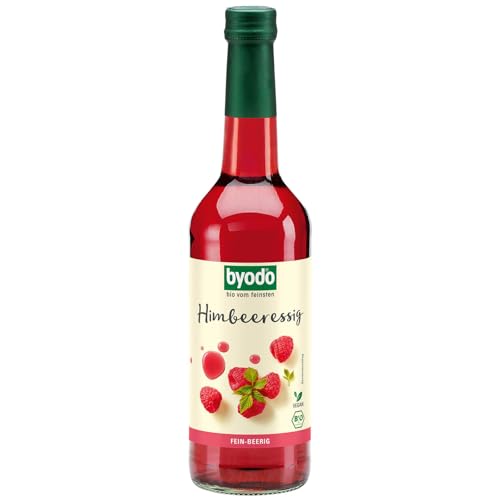 Bio Himbeeressig 500 ml, 2er Pack - Byodo Premium Qualität, Essig aus ökologischem Anbau, Vegan und Glutenfrei, Perfekt für Dressings und Marinaden von Byodo