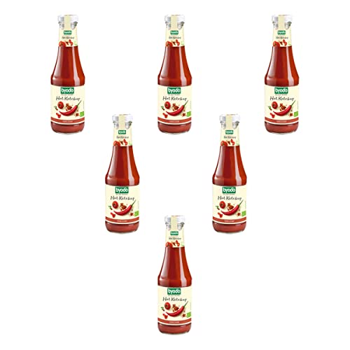 Byodo Bio Hot Ketchup, 500 ml (6 x 500 ml) von Byodo