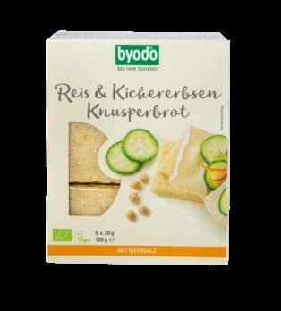 Byodo - Bio-Knusperbrot Reis & Kichererbsen Bio 120g - DE-ÖKO-013 - 1er Pack von Byodo