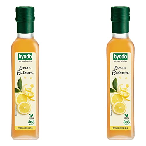 Byodo Lemon Balsam, 5% Säure - Premium Zitronenbalsam Essig, Ideal für Salatdressing und Marinaden, 250ml von Byodo