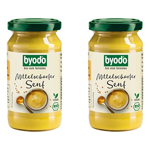 Byodo Bio Mittelscharfer Senf (2 x 200 ml) von Byodo