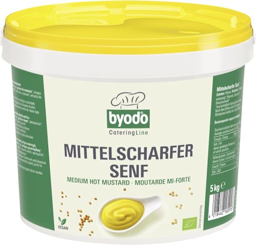 Byodo Bio Mittelscharfer Senf, 5 kg (6 x 5 kg) von Byodo