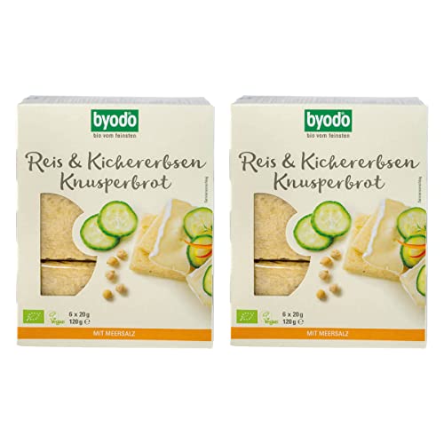 Byodo Bio Reis und Kichererbsen Knusperbrot (2 x 120 gr) von Byodo