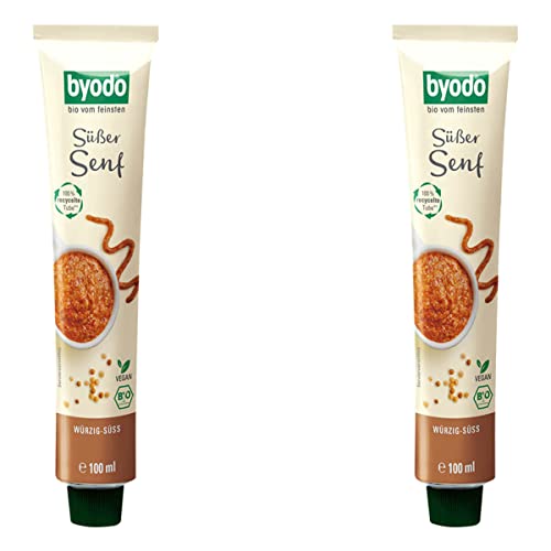 Byodo Bio Süßer Senf in der Tube (2 x 100 ml) von Byodo