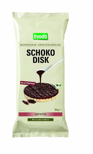 Byodo Bio Schoko-Reiswaffeln Zartbitter 65 g (6 x 65 gr) von Byodo