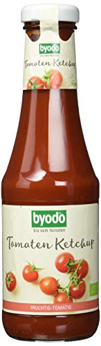 Byodo Bio Tomaten Ketchup, 2er Pack (2 x 500 ml) - 100% Bio-Qualität Italienische Tomaten, Fruchtig und Natürlich, Ohne Zusatzstoffe, Ideal für Grill & Pommes, Vegan von Byodo