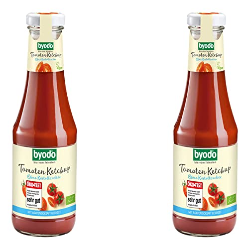 Byodo Bio Tomaten Ketchup ohne Kristallzucker (2 x 500 ml) von Byodo