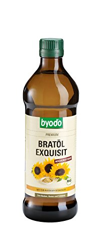 Bio Bratöl "Byodo Bratl Exquisit" - 3er Pack, 500ml Flaschen, Hochwertiges Öl zum Kochen und Braten, 100% Bio-Qualität, Vegan & Glutenfrei, Perfekt für die gesunde Küche - Byodo von Byodo