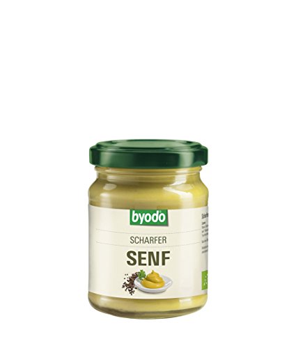 Byodo Extra scharfer Senf 6er Pack (6 x 125 ml Glas) - Bio von Byodo