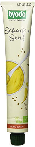 Byodo Extra scharfer Senf in der Tube 8er Pack (8 x 100 ml Tube) - Bio von Byodo